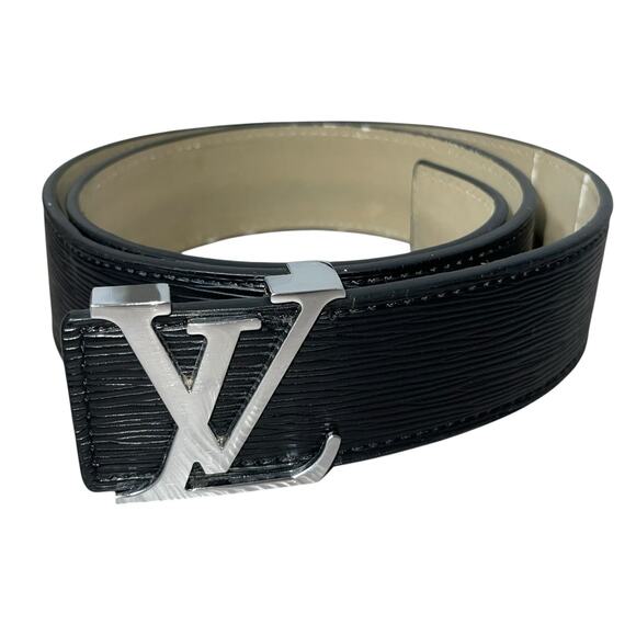 Louis Vuitton LV Men’s Monogram Belt Silver Black 44/110 - Picture 1 of 6